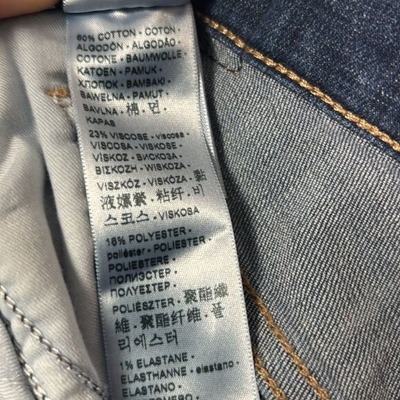 NWT New Levi’s Dark Wash Denim Capri Jean Pants Size 10 - Picture 6 of 8